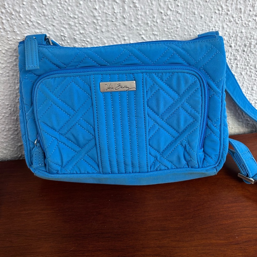 Vera Bradley Blue RFID Little Hipster Crossbody‎ Bag